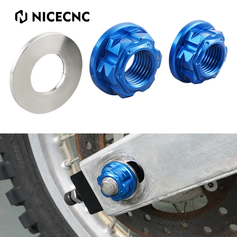 

Aluminum Front Rear Axle Nut For YAMAHA YZ85 YZ 85 2002-2008 2007 2006 2005 2004 2003 NICECNC Motorcycle Accessories
