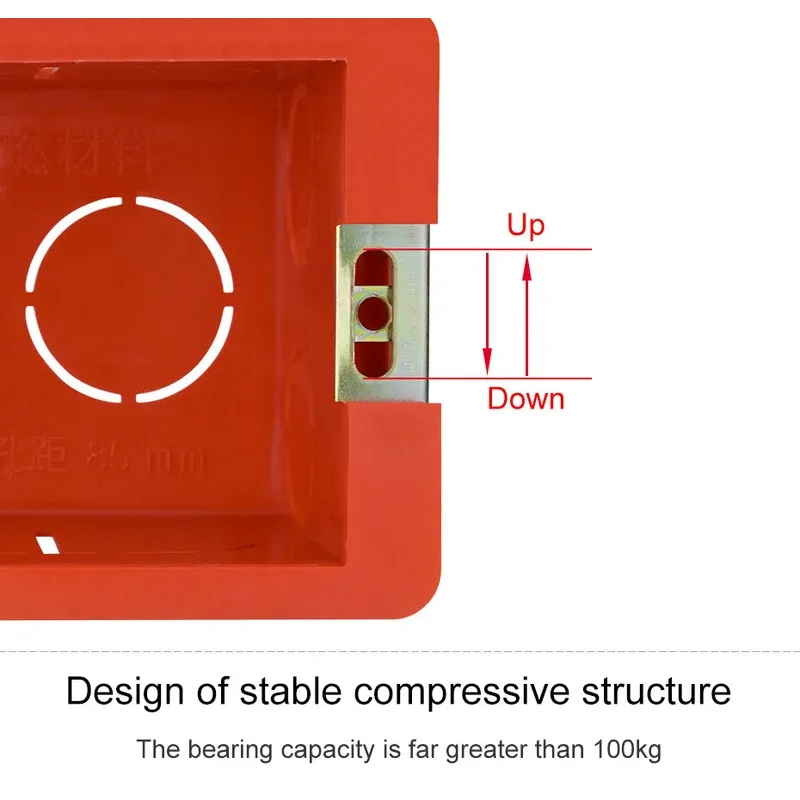 Picture 7: Electrical Equipment 86mm Internal Mounting Box 118mm External  Wall For Home intelligent touch switch wifi