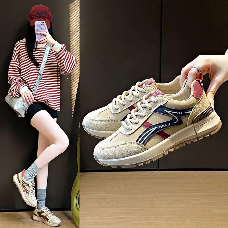 

Women Shoes Breathable All-match Mesh Shoes Casual Sports Trendy Shoes Female Wear-resistant Running Shoes for Women