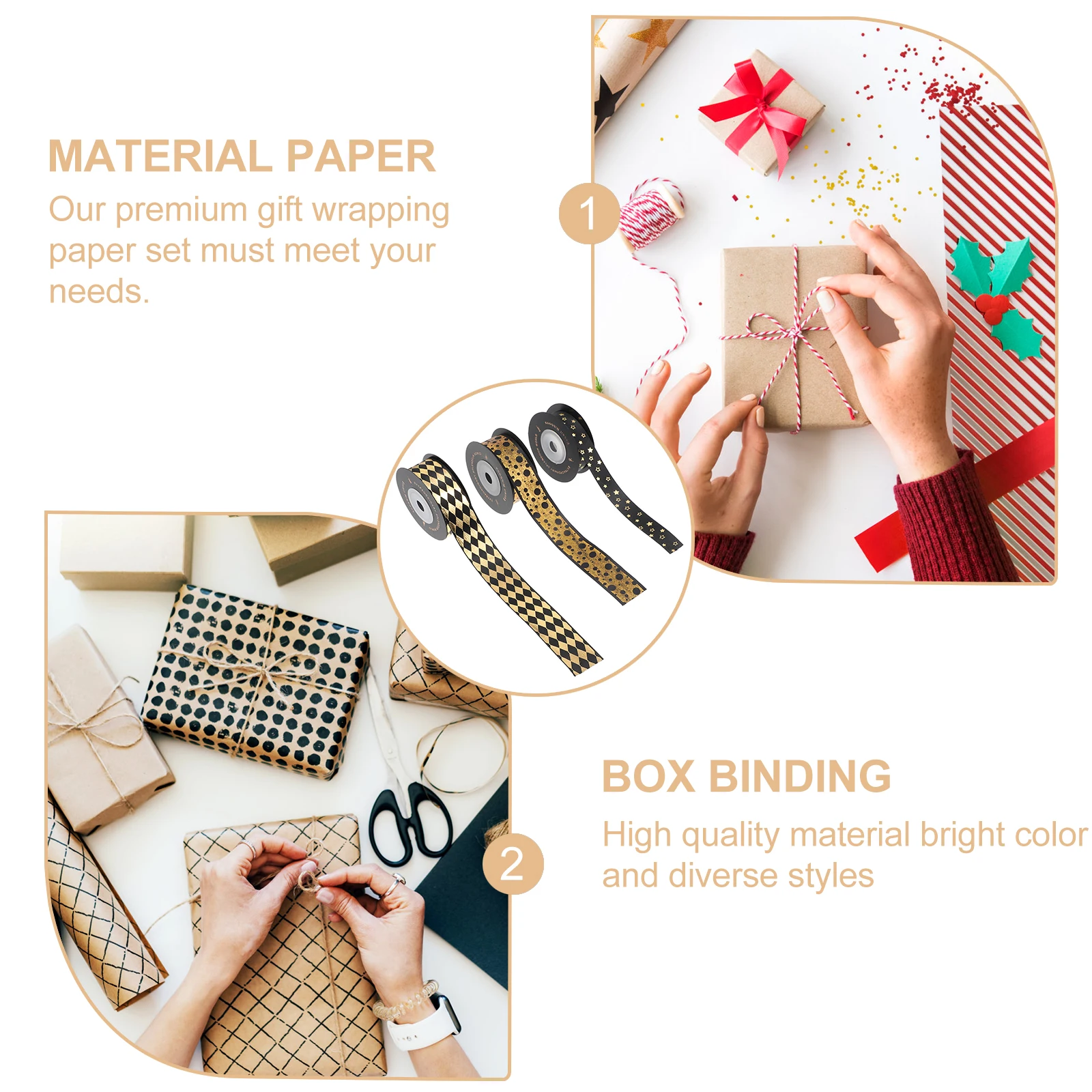 

Stylish Gift Packaging High-Quality Polyester Wrapping Ribbon For Diy Hairbands Birthday Decorations Reusable Present