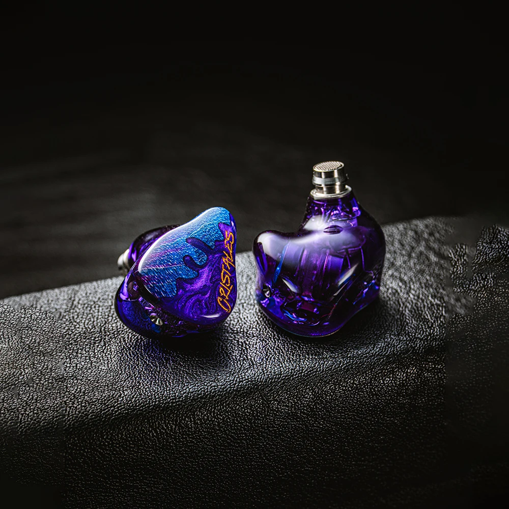 Hisenior Cano Cristales 2DD + 8BA Hybrid 2pin 0.78mm HiFi Audiophile IEM سماعة أذن سلكية داخل الأذن مع كابل 3in1