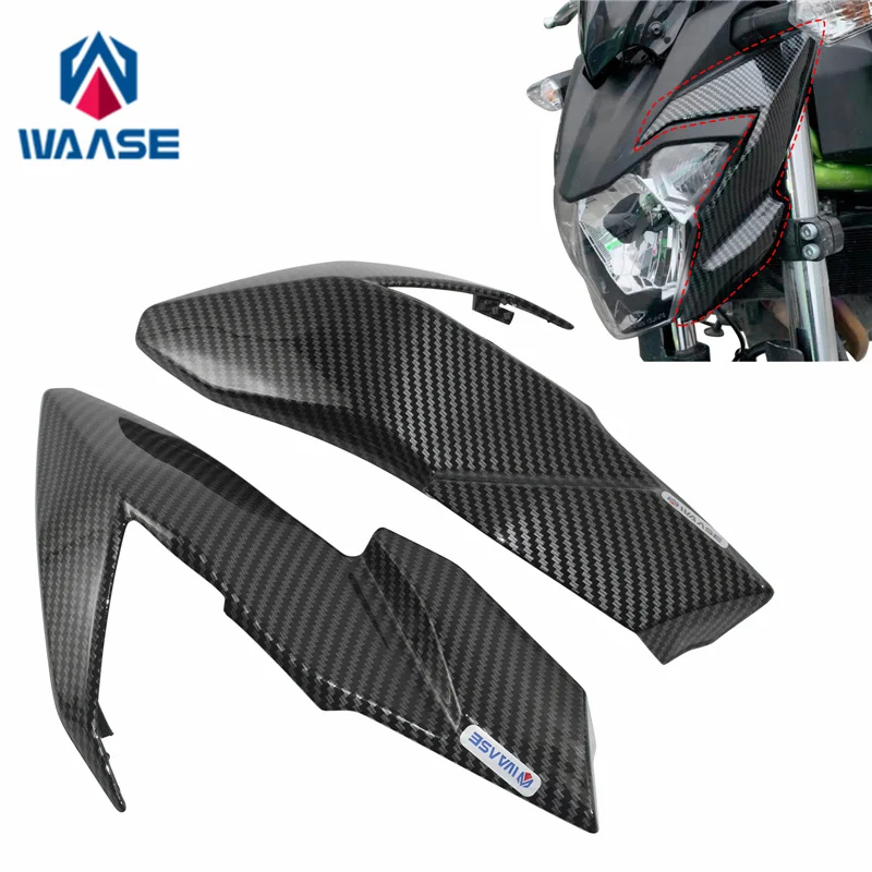 

WAASE For Kawasaki Z650 Z 650 ABS 2017 2018 2019 Front Headlight Side Panels Cover ABS Injection Fairing Cowl