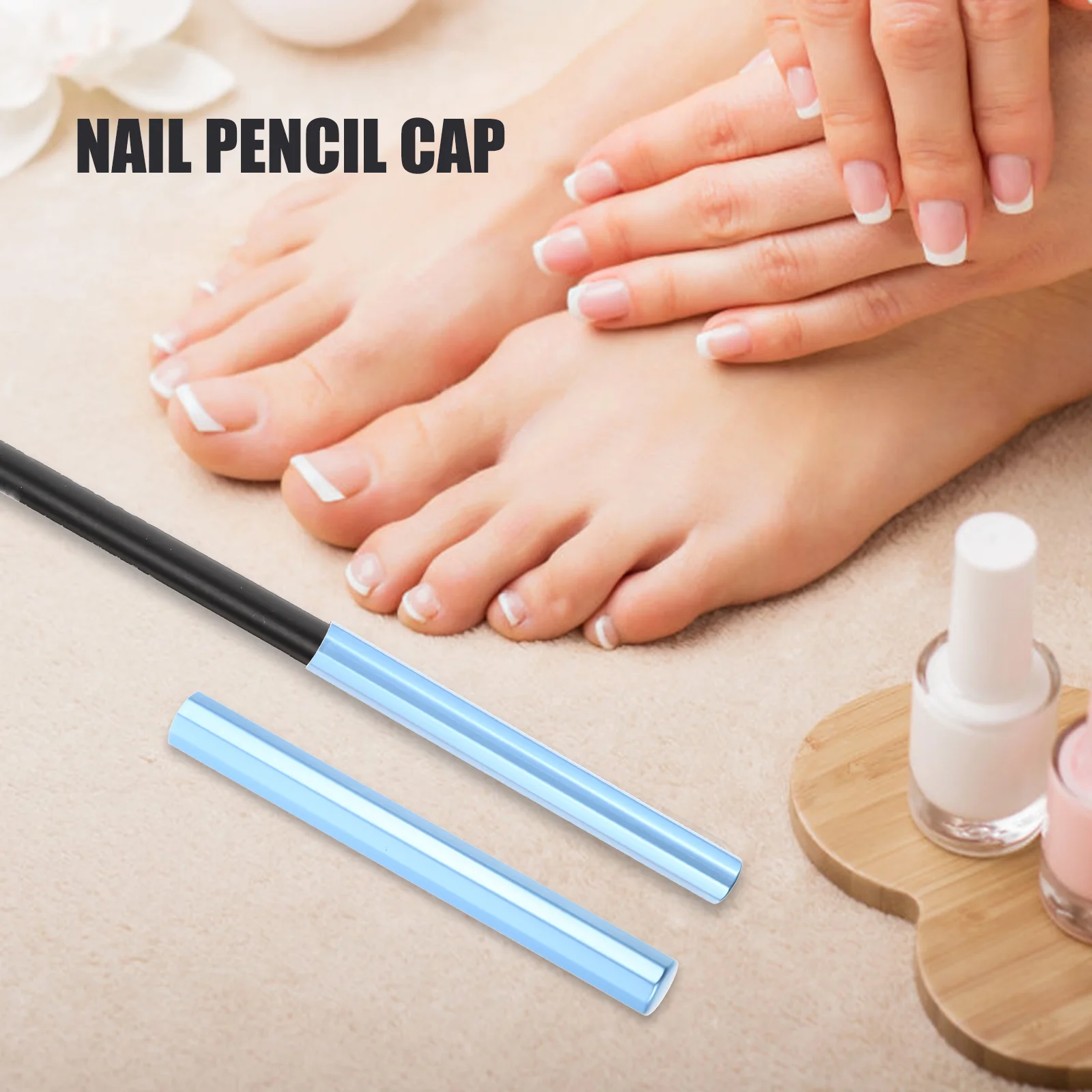 6 Pcs Nail Pen Cap Manicure Protectors Gel Polish Brush Covers Protective Miss