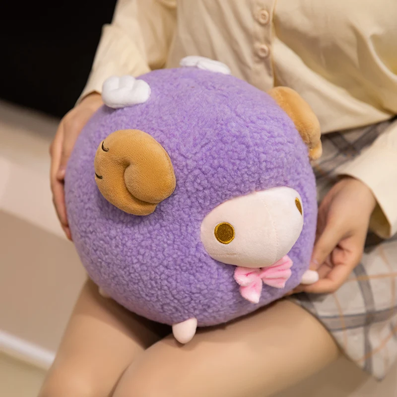 25cm kawaii dos desenhos animados anime bonito cordeiro animal brinquedos adorável algodão ovelha boneca de pelúcia das crianças bonecas artesanais presentes do feriado
