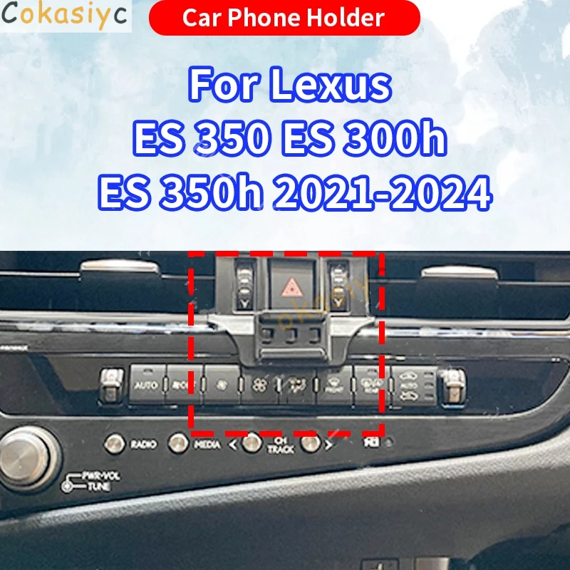 Para lexus es350 es300h es350h xz10 2021 2022 2023 2024 suporte do telefone do carro gravidade suporte de carregamento sem fio base acessórios automóv