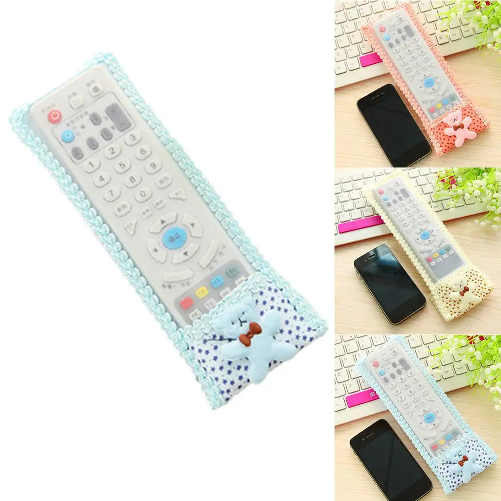 TV Remote Controller Case Controllers Protective Cases Covering Accessory Dustproof Cover beige yellow L(24x8cm)