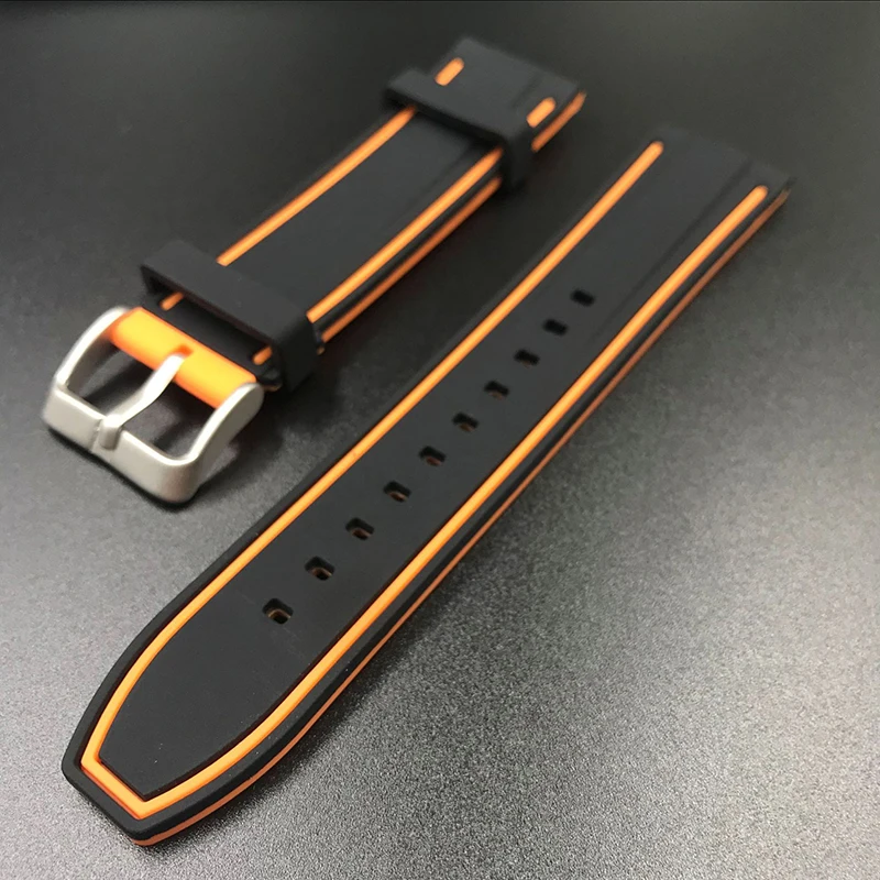 Soft Quick Release Silicone Watchband Strap 20mm 22mm 24mm Universal Rubber Colorful Replacement Bracelet Band Watch Straps Belt