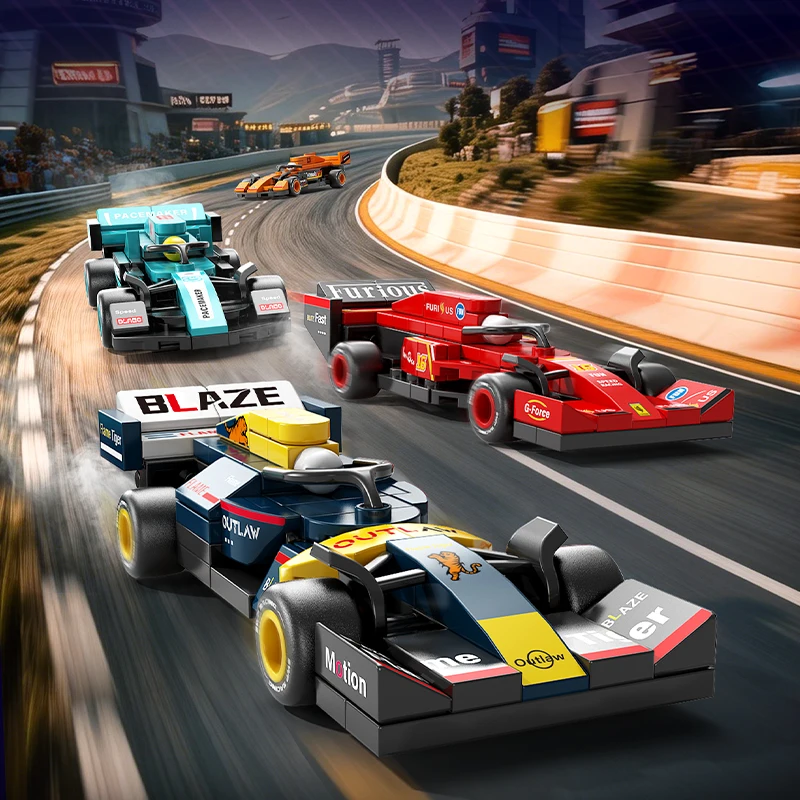 City Speed Racing MOC Car Sports Building Blocks Bricks Classic Rally sport Super Racer Vehicles Christmas Gifts Technical toys
