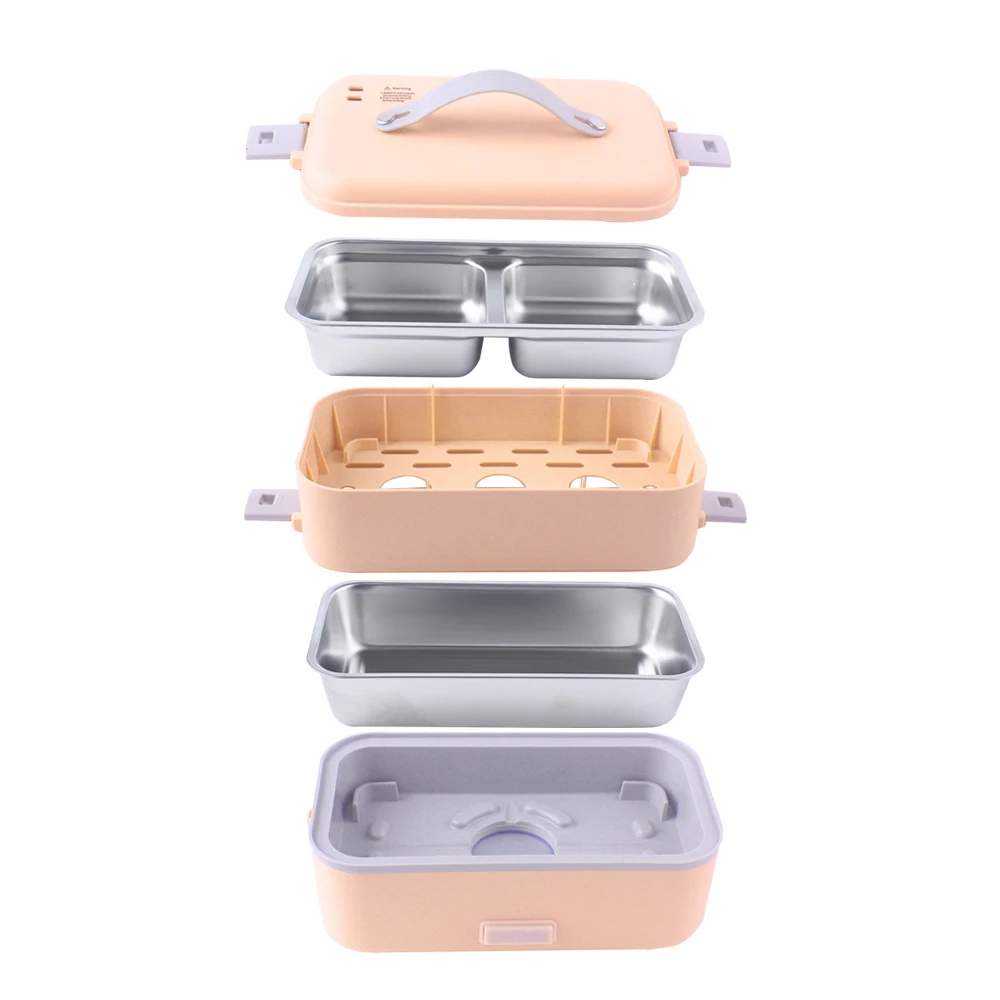 DMWD แบบพกพาหม้อหุงข้าวความร้อนกล่องอาหารกลางวันไฟฟ้าอาหารความร้อนเครื่องทำความร้อน Steamer Cooking คอนเทนเนอร์สำนักงานอุ่น110/220V