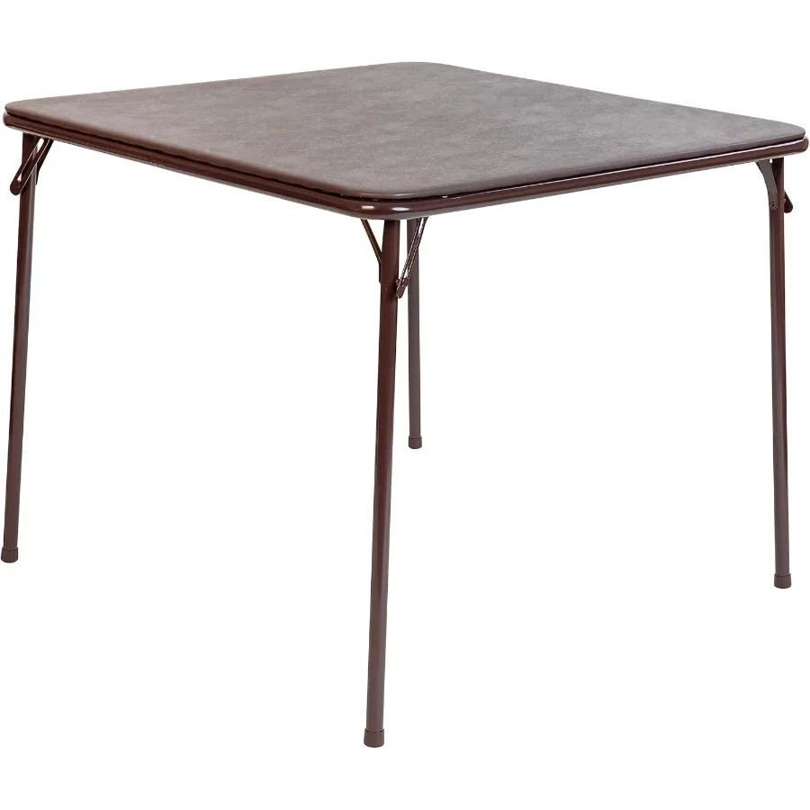

Flash Furniture Madelyn 33.5 Square Folding Multipurpose Card Table with Padded Vinyl Top Portable Folding Game Table for 4 Pla