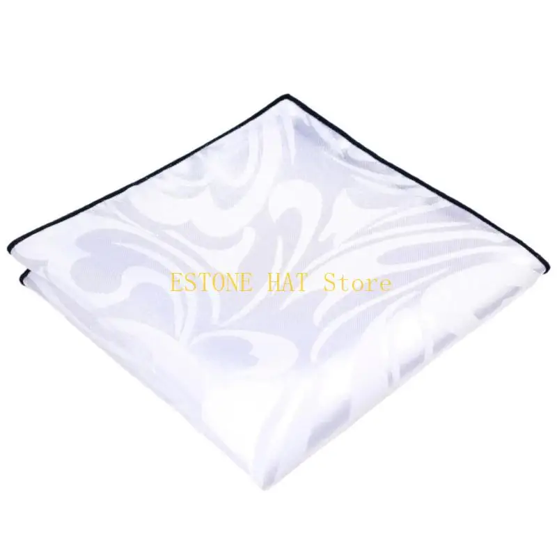 

49MF Мягкие и впитывающие карманные полотенца, мягкие клетчатые белые платочки для женихов