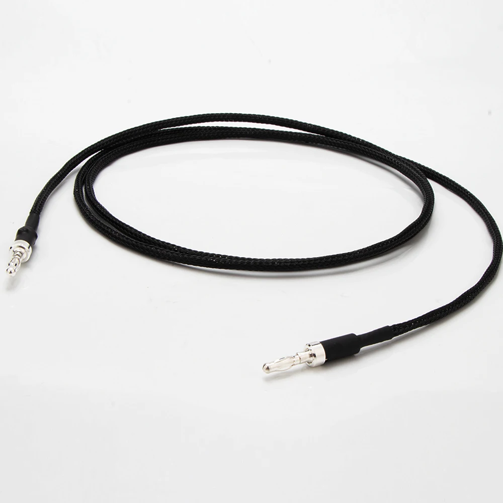 Przewód uziemiający HIFI Audio do gramofonów, realistycznych odtwarzaczy płyt winylowych MCS, głośników CD, wzmacniaczy, kabel mostkowy posrebrzany OCC, złącze bananowe do widełkowego. — zdjęcie produktu 6