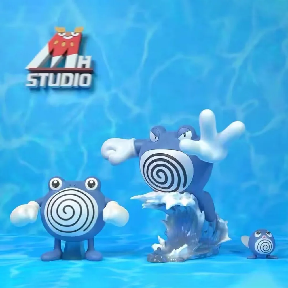 

1/20 Scale Model Pokemon Figure 060 Poliwag 061 Poliwhirl 62 Poliwrath Action Figure Figurine Gk Model Collect Toy Birthday Gift