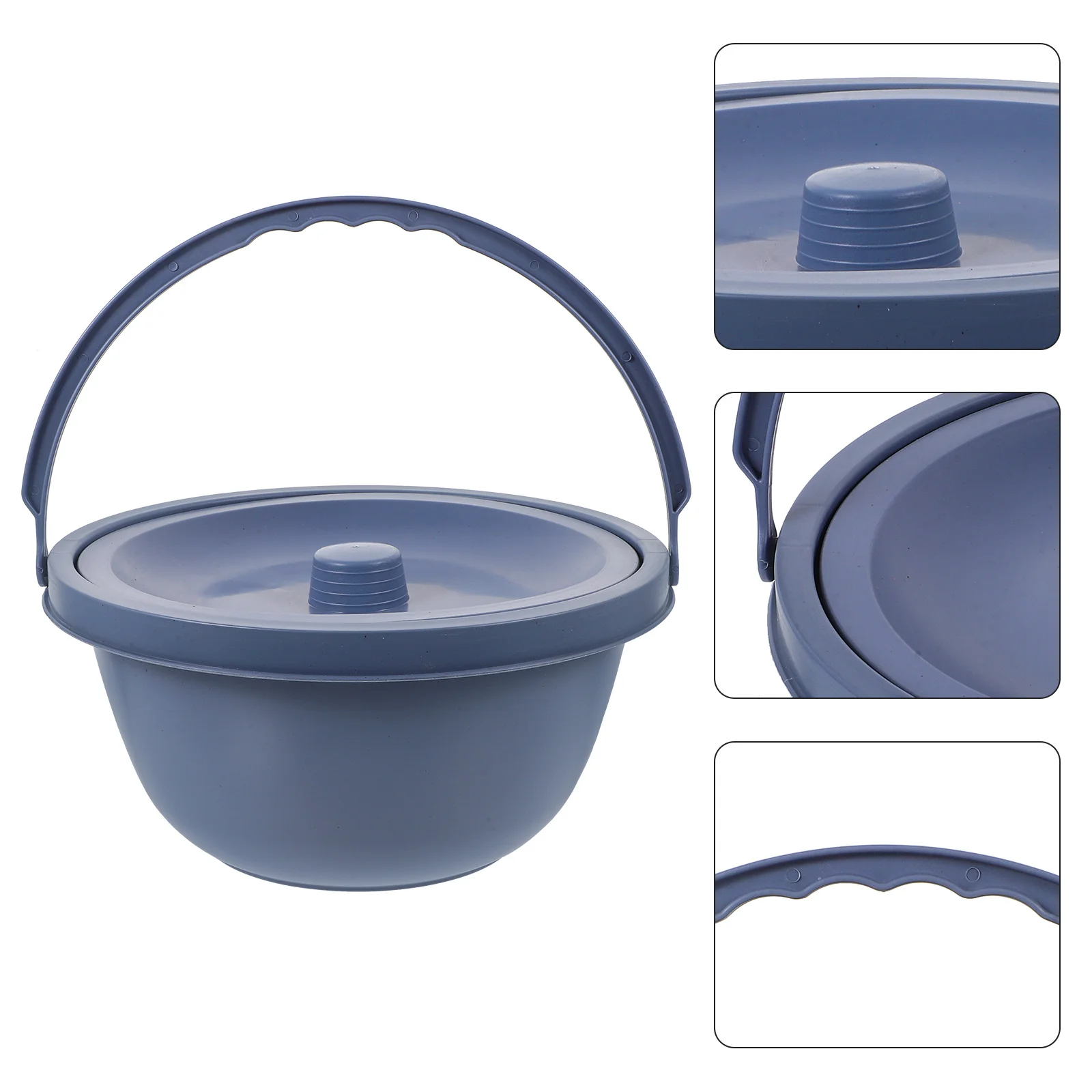 

Portable Chamber Pot Household Spittoon With Lid Plastic Urine Bucket For Elderly Adults Disabled Compact Light Reusable