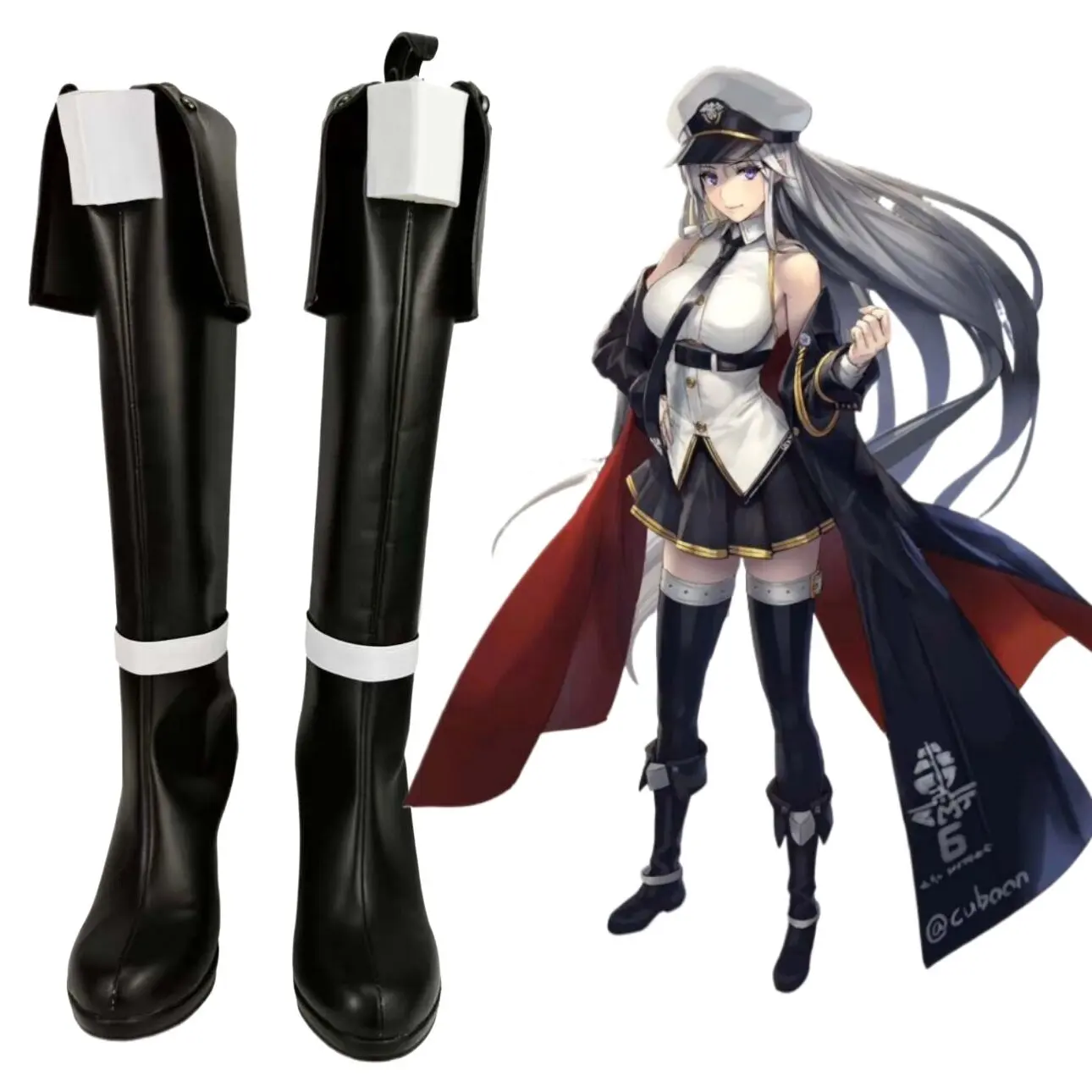 azur-lane-enterprise-aircraft-carrier-cosplay-boots-high-heel-black-boots-custom-made