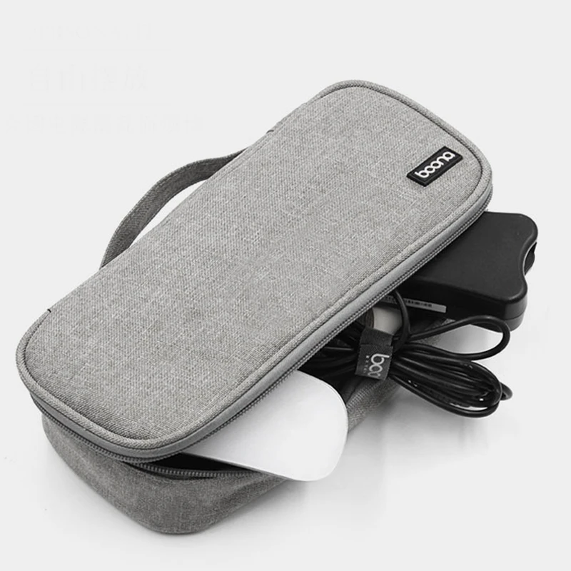 BOONA Portable Travel Storage Bag Multi-Function Storage Bag For Laptop Adapter,Power Bank,Data Cable,Charger