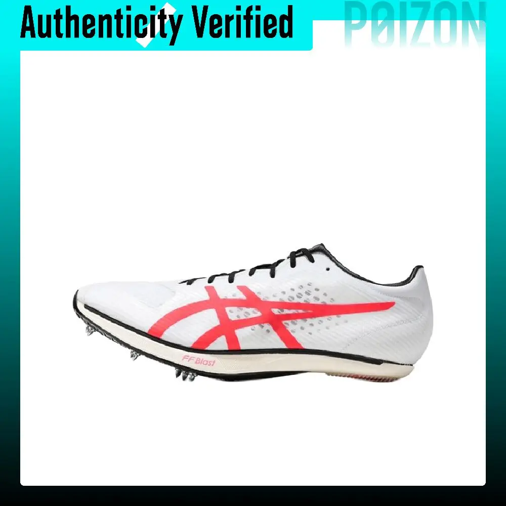 ASICS SONICSPRINT ELITE 3 Abrasion Resistant Low top Running Shoes Unisex White Red 1093A258-100