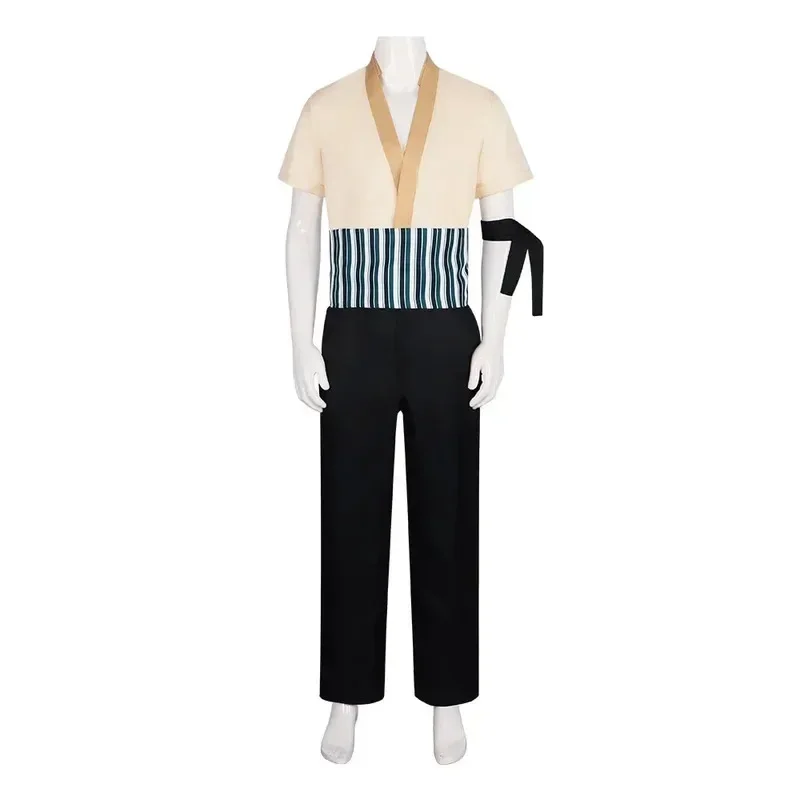 Anime Live Action Real Person Version of Roronoa Zoro Cosplay Costume Shirt Pants Outfit Fantasia Men Top Pants Belt Cosplay Su view 3