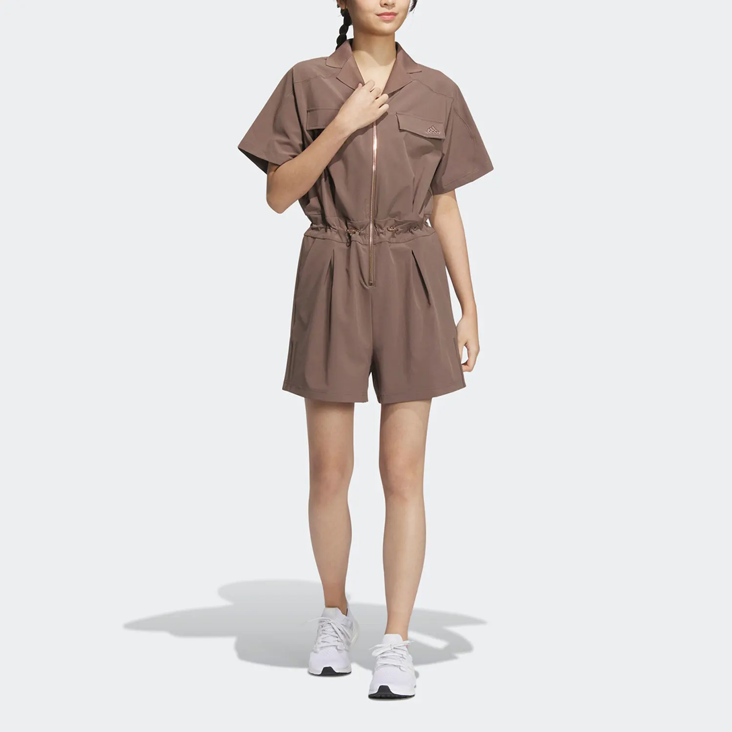 

Новый летний женский спортивный комбинезон Adidas Originals на молнии HY2844