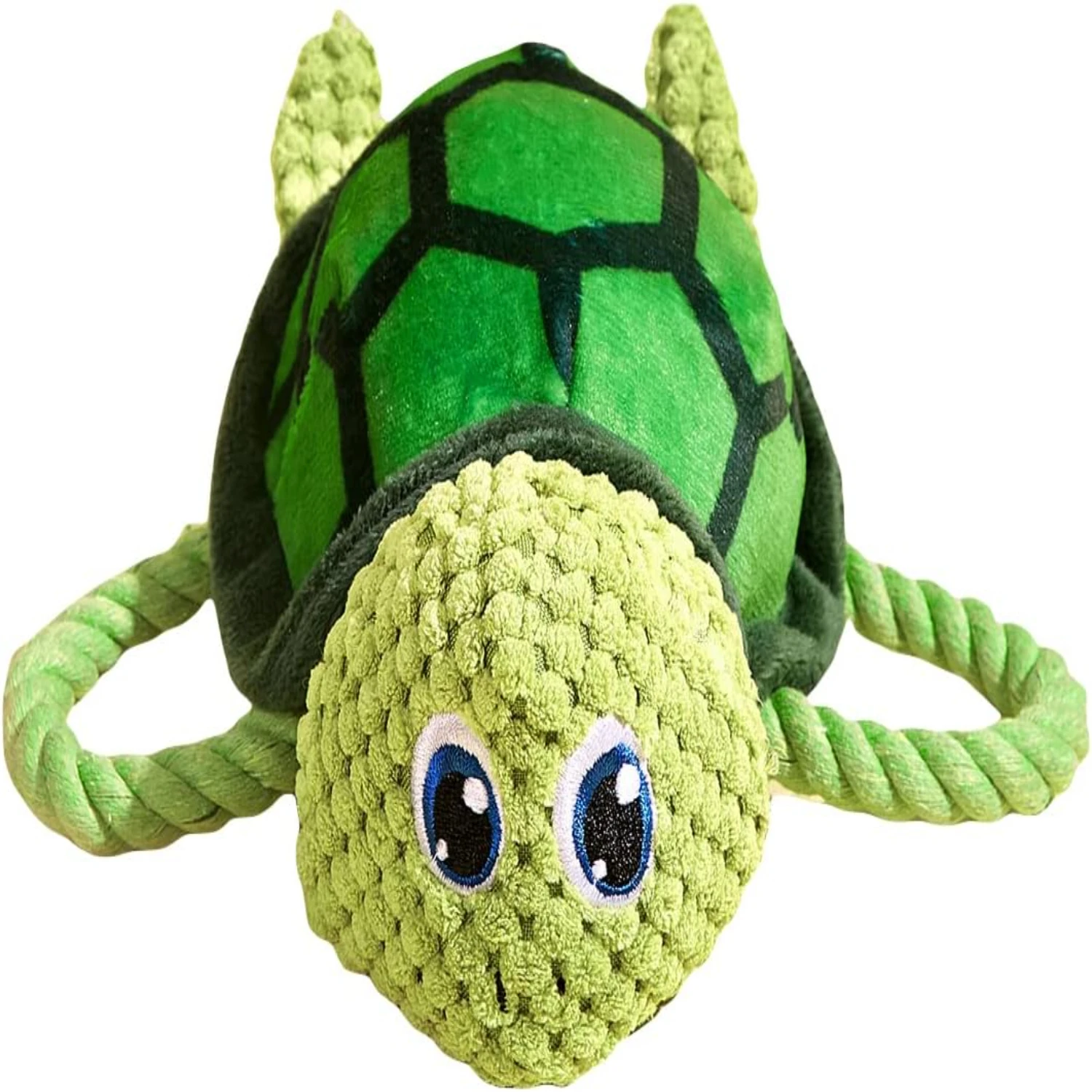 

Adorable Interactive Green Plush Turtle Toy for Teething Puppies - Cute and Entertaining Chew Toy - Suitable for Small, Medium,