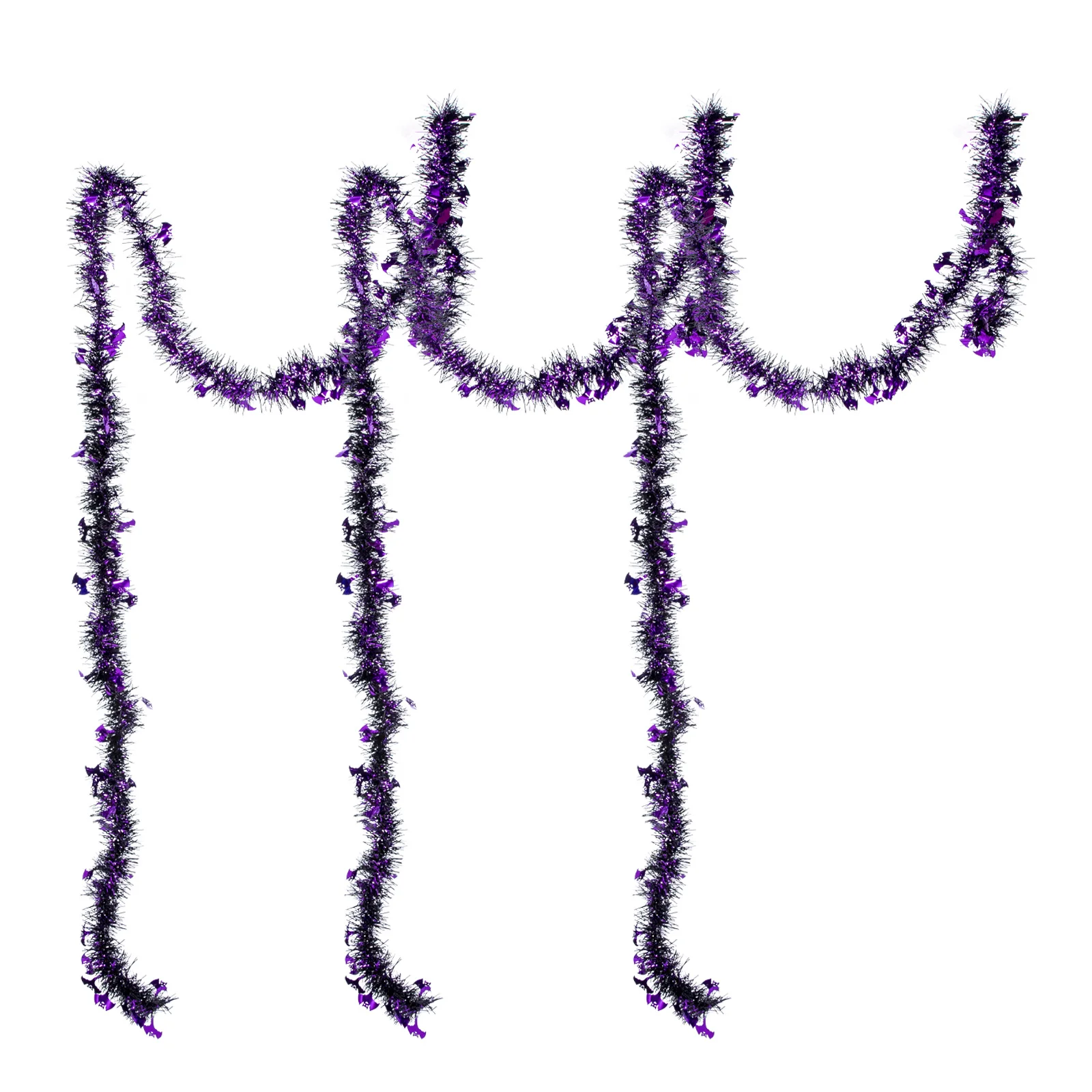 

3Pcs Halloween Tinsel Garland Pumpkin Skull Decorations Material Indoor Outdoor Party Festive Atmosphere