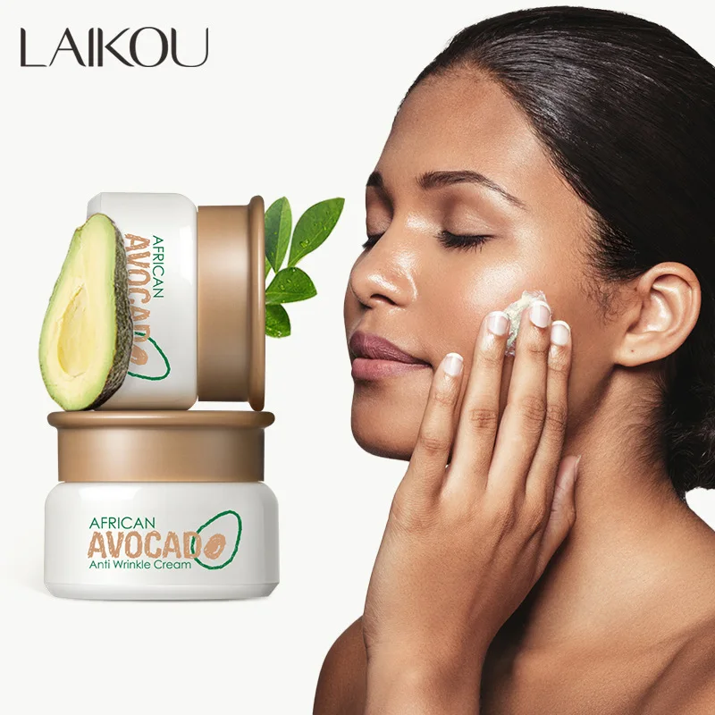 Laikou Africa ครีมบำรุงผิวต่อต้านริ้วรอย avacado ช่วยลดการแตกช่วยบำรุงอ่อนโยนต่อต้านริ้วรอยครีมครีมดูแลผิวหน้าเซรั่มปรับผิวขาว