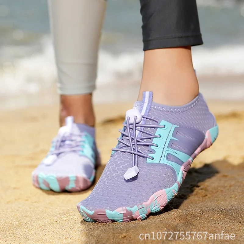 

Aqua Shoes Women Men Barefoot Water Shoes Anti-Slip Quick-Drying Outdoor Beach Upstream Wading Swimming Shoe Sneakers Unisex