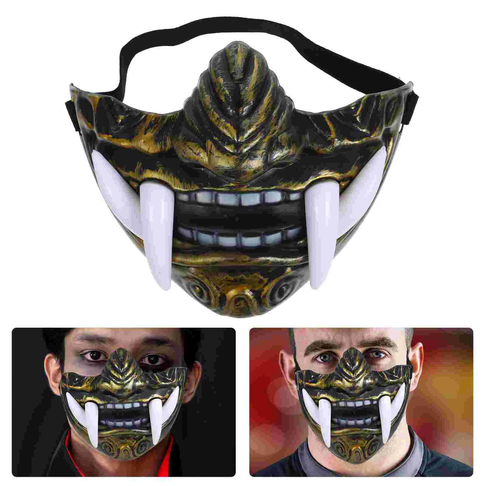 Monster Mask Japanese Cosplay Costume Accessories Steampunk Party Props Resin Plastic