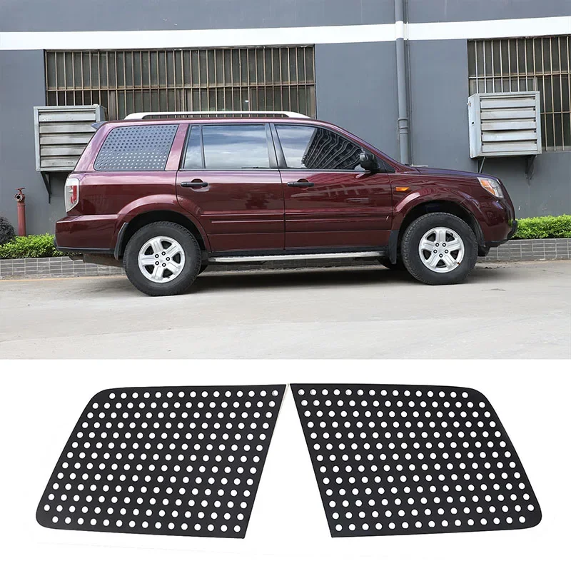 

For Honda Pilot 2015-2022 Car Rear Triangle Window Panel Aluminum Alloy Exterior Accessories 2 Pcs