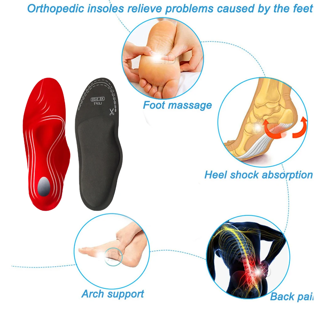 Neue Orthopädische Einlegesohlen Orthesen Plattfuß Gesundheit Sohle Pad Einsatz Arch Support Pad Für Plantarfasziitis Fußpflege Einlegesohlen – Detail 4