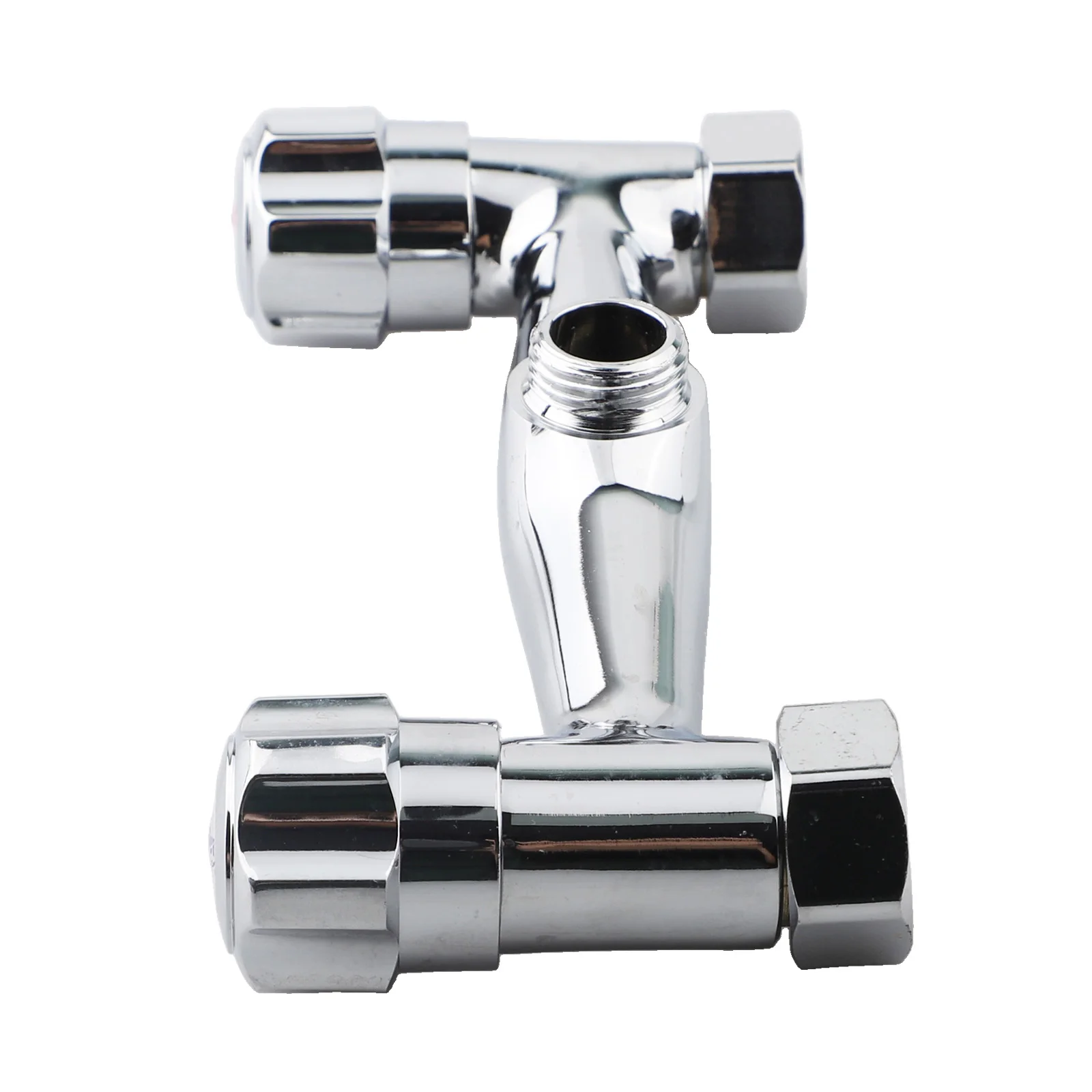 Badezimmerrenovierung Doppelgriffmischer Messing Auslaufventil Chrom Dusche Rückflussschutz Rückschlagventilschutz