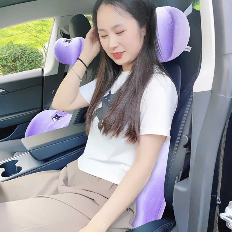 

Car Neck Pillow Memory Foam Protective Lumbar Back Support Breathable Car Headrest Cushion Relieve Stress Car Seat Pillow