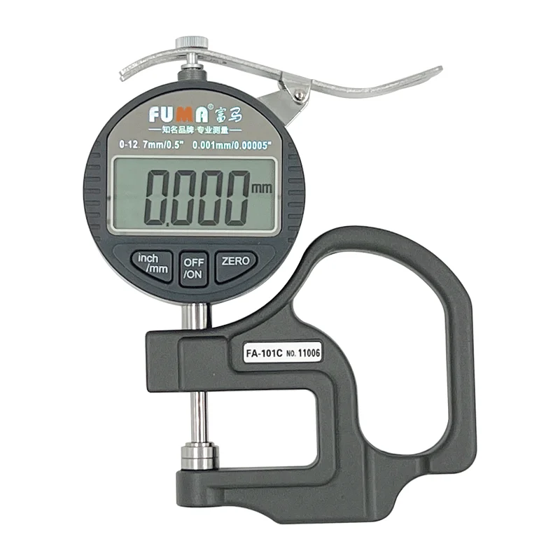 

Digital thickness gauge Electronic thickness gauge 0.001 thousandth thickness gauge tape film flat head thickness gauge