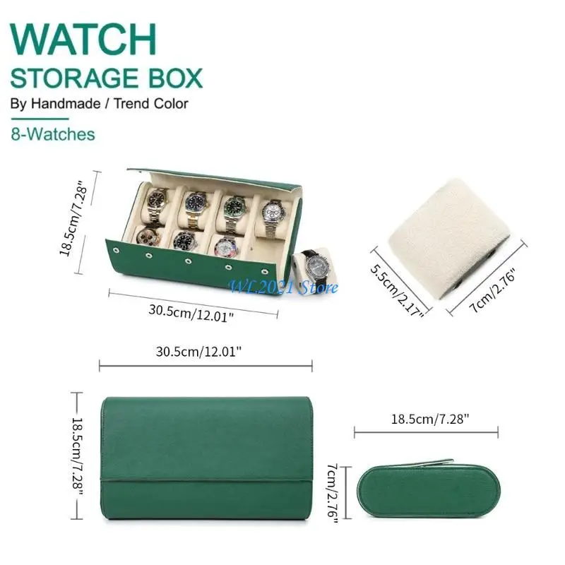 G5GC Watch Holder Keep Your Watches Safe and Organized Roll Watch Case
