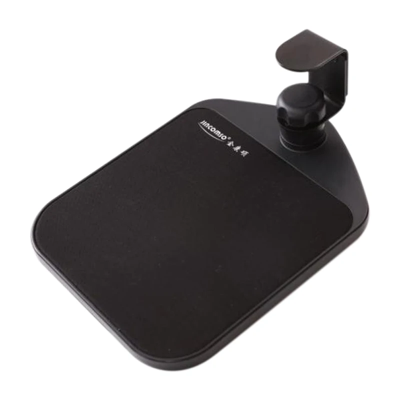 A49T  Rotatable 360 Degree Fixed Mouse Pad, Mouse Tray Accessory, Wrist Guard Mouse Pad, Computer Hand Stretcher, Black