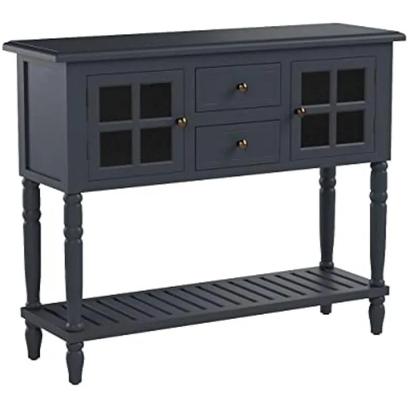 

Morgan Two Door Console Table, Antique Navy