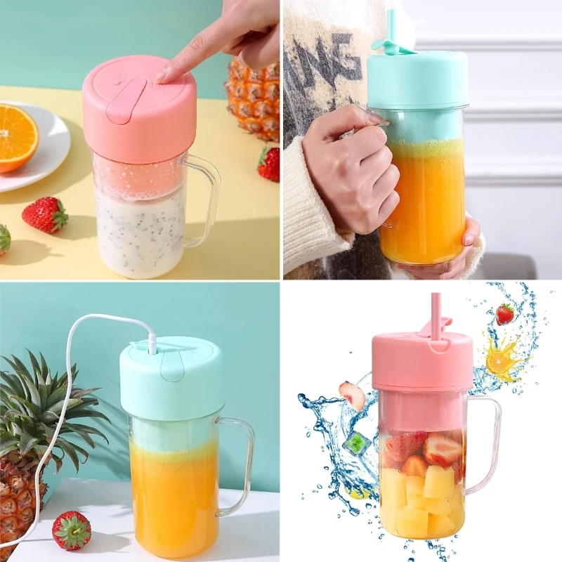 Mezclador de frutas M2EE, licuadora portátil, exprimidor de frutas pequeño, máquina mezcladora de alimentos a prueba de agua,