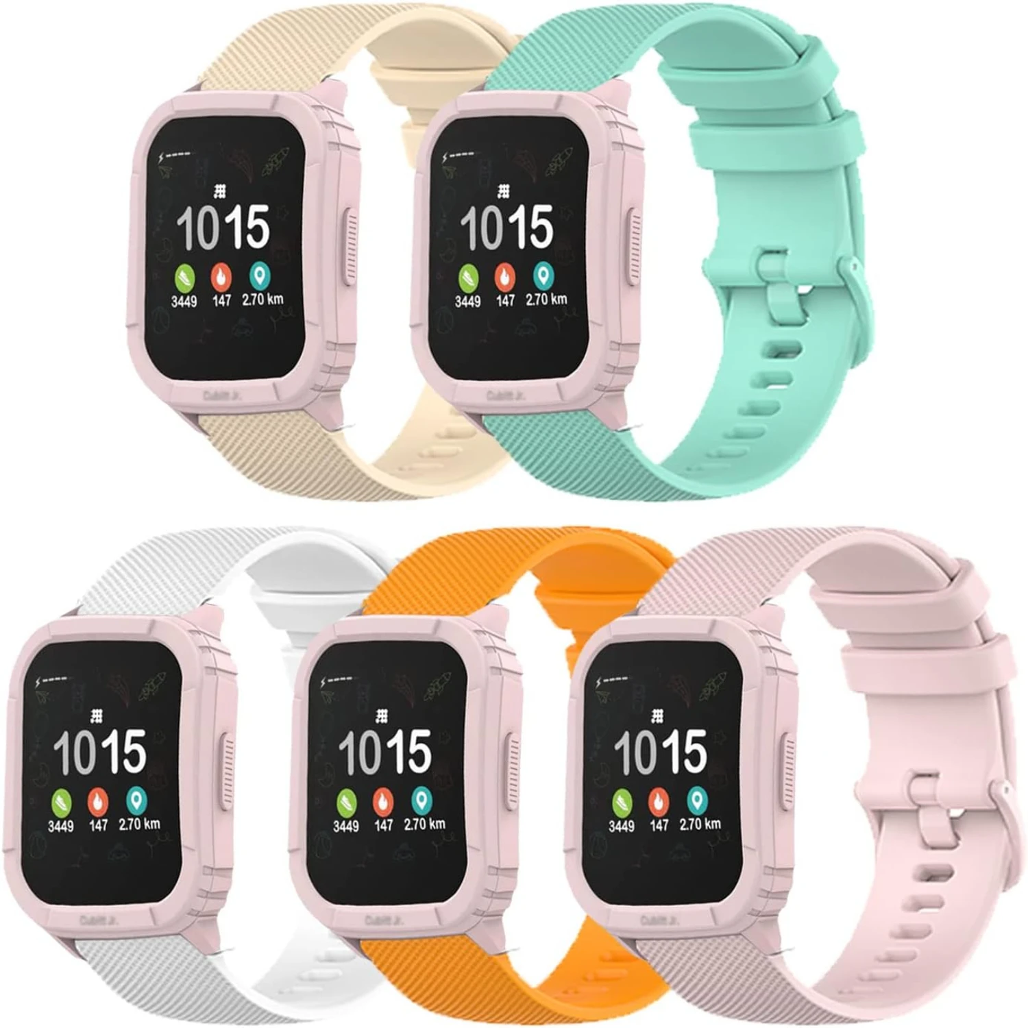 

Stylish, Colorful and Durable Band Straps for Cubitt Jr Smart Watch Fitness Tracker. Specifically Designed for Longevity and Com