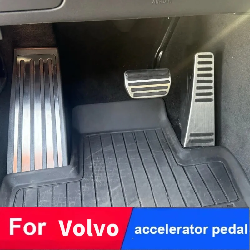 Pedals For Volvo XC90 XC60 V90 S90 V60 S60 2015- 2021 2022 2023 2024 2025 Car Accelerator Brake Pedal Footrest Pedal Plate Cover