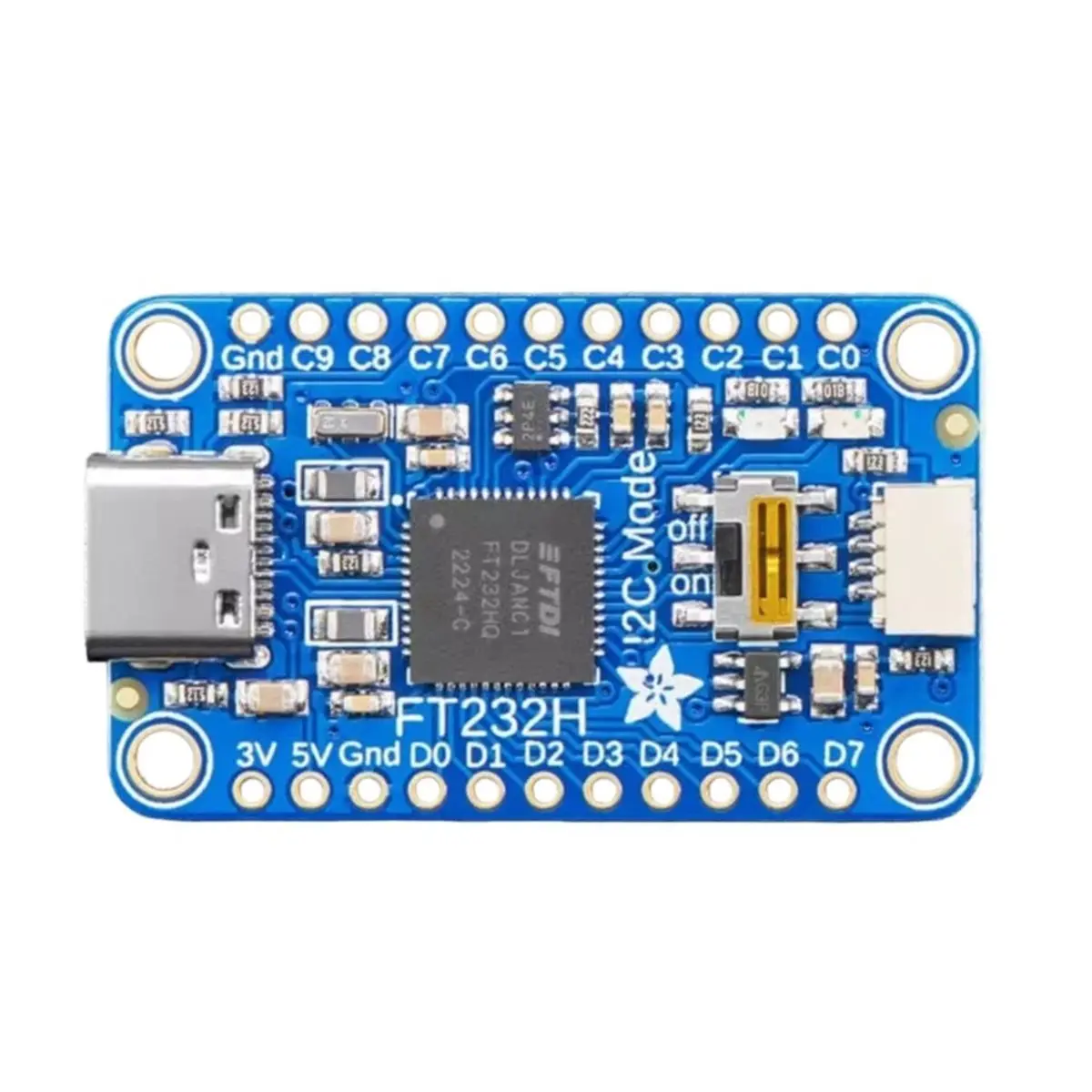 For FT232H Breakout Module USB to GPIO, SPI, - USB C and Stemma QT