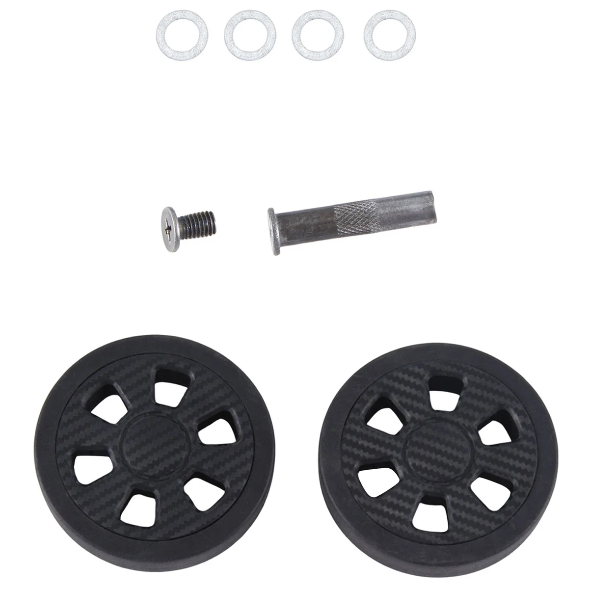 ABQR 60x11mm Ruote per bagagli Sostituzione usura PU Ruote di ricambio per valigie Ruote per bagagli Doppia ruota