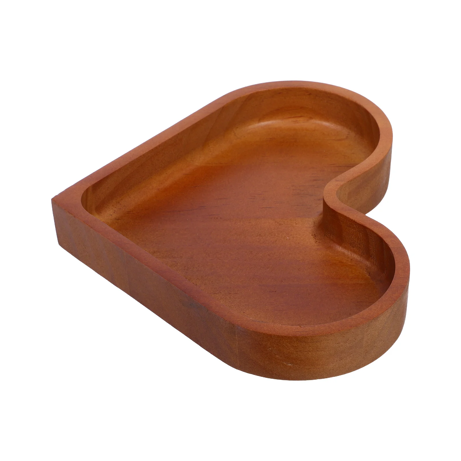 

Heart Shaped Wooden Candy Tray Pine Wood Natural Grain Portable Lightweight Serving Plate For Snacks Desserts Jewelry Organizer
