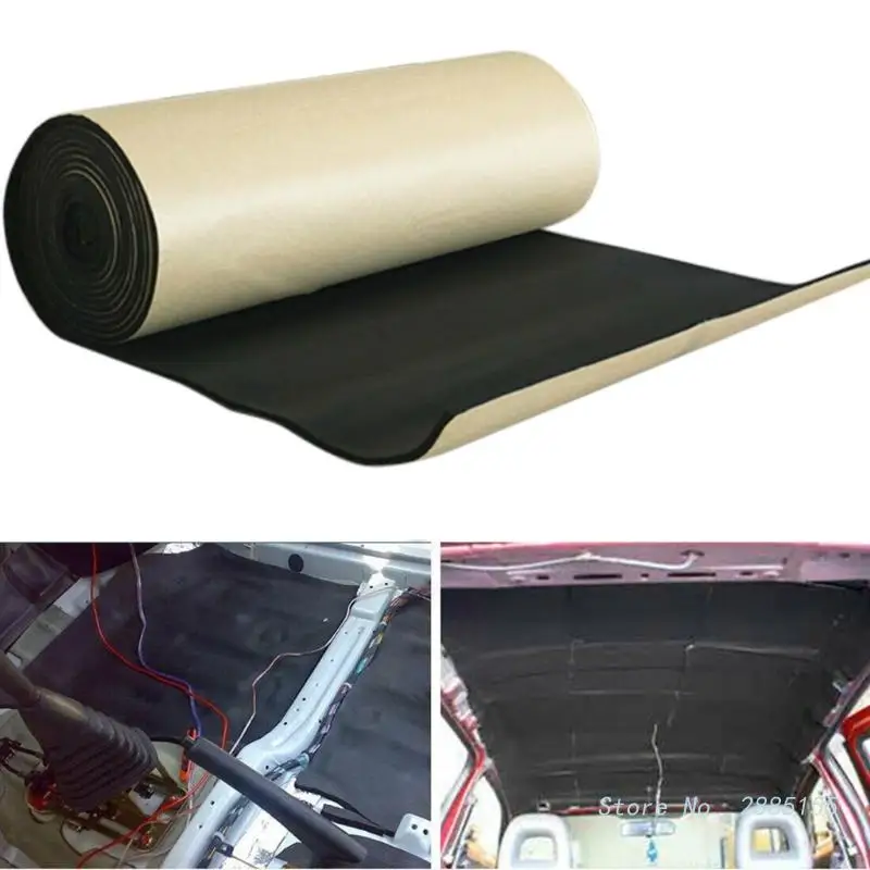 200*50cm 10/20mm Car Sound Hot Deadener Mat Noise Proof Bonnet Insulation Deadening Engine Firewall Heat Foam Cotton Sticker