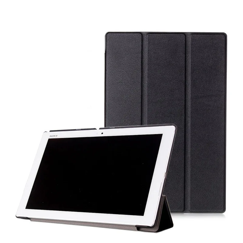 Ultra Slim Flip PU Leather Case for Sony Xperia Z2 10.1 inch Magnetic Leather Stand Protective Funda Tablet Case 