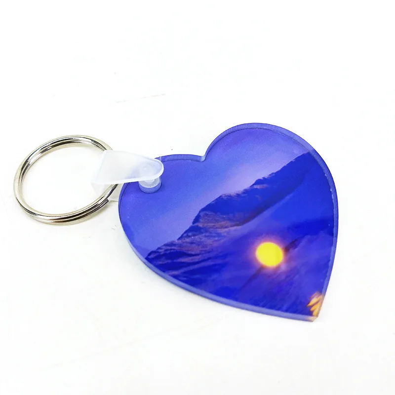 10pcs  Acrylic Keychains Blank Sublimation Keychain Blanks&Jump Rings for DIY Craft Christmas Birthday Gifts