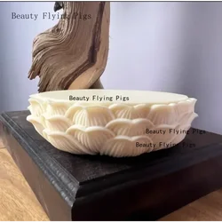 1PCS Ivory Fruit Guanyin Buddha Statue Lotus Base for Buddha Platform Cushion Crafts home accessories