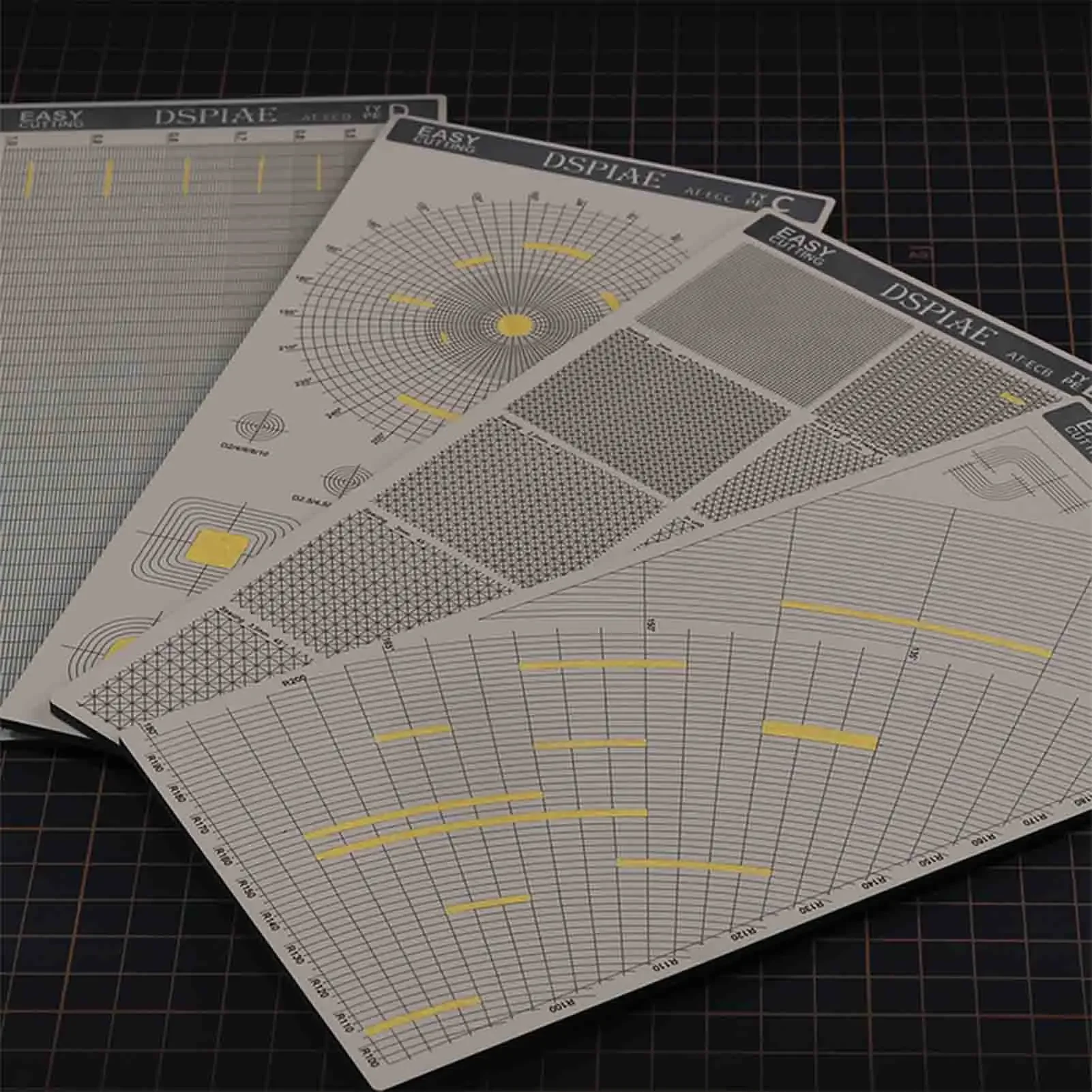 DSPIAE Masking Tape Cutting Mat(Concentric Circles) AT-ECC AT-ECA AT-ECB AT-ECD