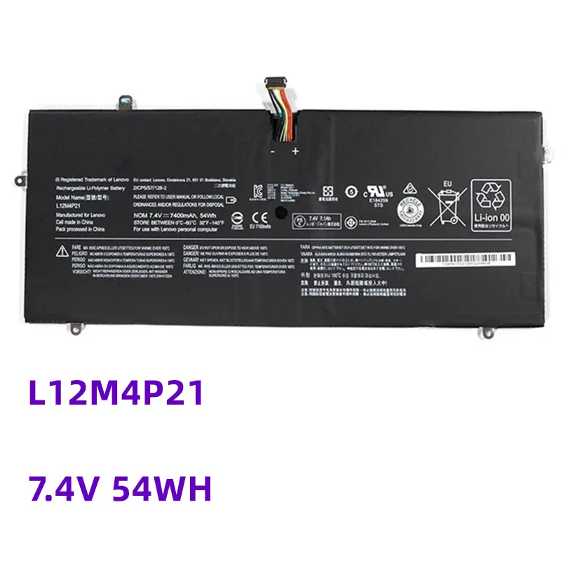 

L12M4P21 7.4V 54WH 7300mAh Laptop Battery For Lenovo Yoga 2 Pro 13 Inch L13S4P21 121500156 2ICP5/57/1282 2CP5/57/1232