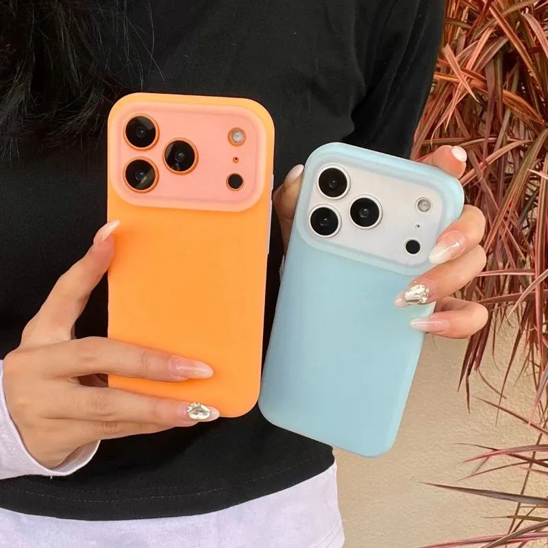 Niedliche Jelly-Silikon-Schutzhülle für iPhone 18 Pro 17 16 15 14 13 12 18 Pro Max, weiche, modische Candy-Farben-Hülle für Mädchen.