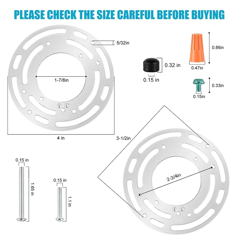 Upgraded 4-Pack Universal Lamp Mounting Brackets With Screws And Nuts For Ceiling Lights, Wall Lights image 6